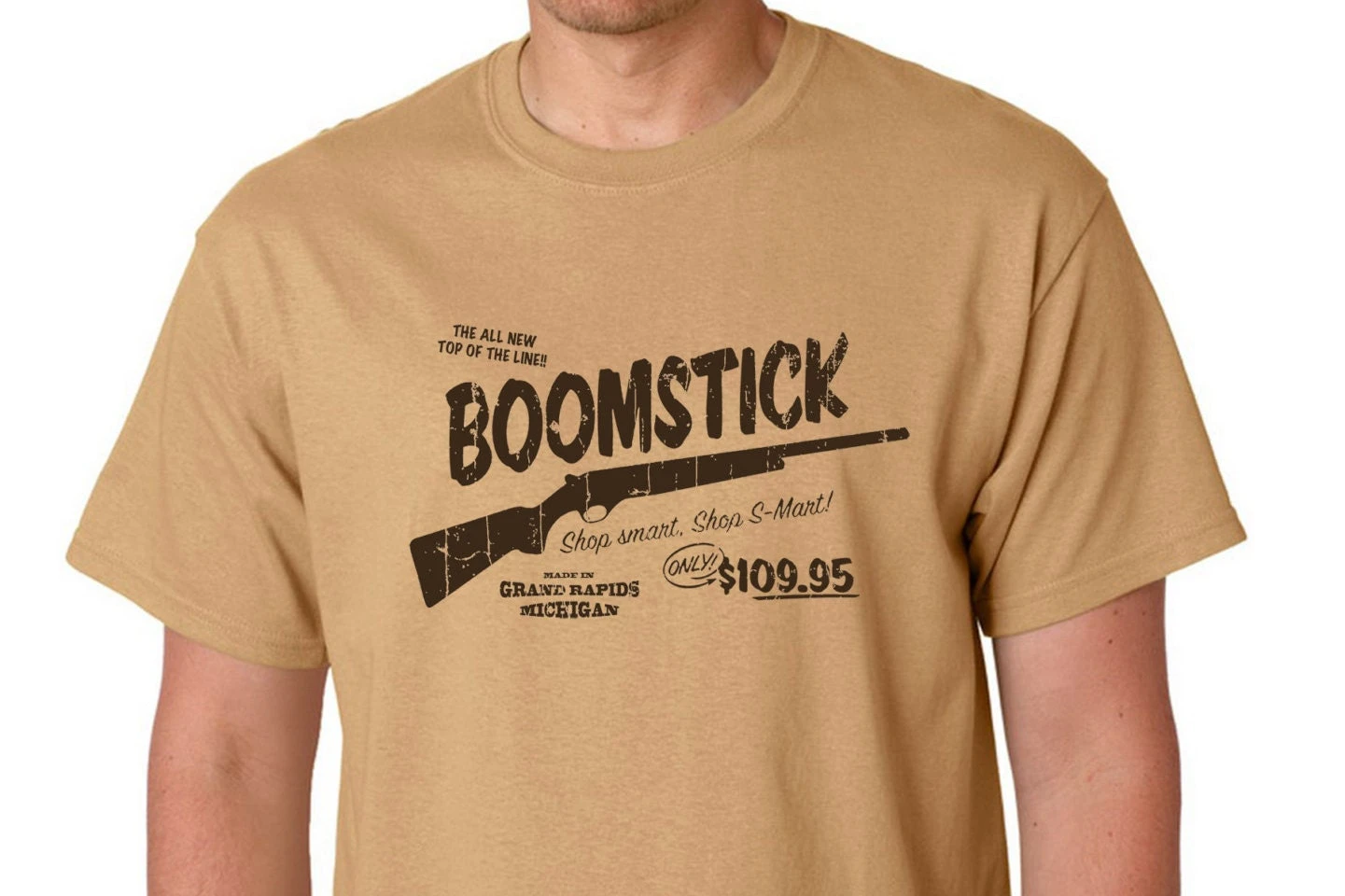 Evil Dead - BoomStick - T-shirt - Cult Film And TV Show Inspired Design - Hand Screen Printed 2 Evil Dead - BoomStick - T-shirt - Cult Film And TV Show Inspired Design - Hand Screen Printed - Image 2