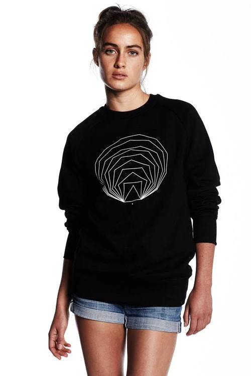 Black Geometric Sweatshirt, Sacred Geometry Jumper, Organic Cotton Sweater, Math Print Shirt, Black Graphic Sweatshirt 6 Black Geometric Sweatshirt, Sacred Geometry Jumper, Organic Cotton Sweater, Math Print Shirt, Black Graphic Sweatshirt - Image 6