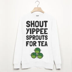 Shout Yippee Sprouts For Tea Christmas Sweatshirt Jumper