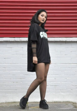 Glow In The Dark Creep Black Halloween T-Shirt -Fashion Clothing Store il fullxfull.1375504781 ge3c