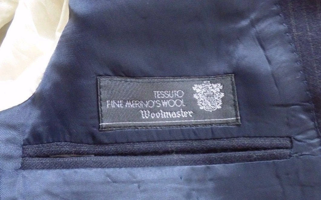 Men's Vintage ASINGHALL BlueMerino Wool Striped Blazer Suit Jacket M Pit To Pit 21.75in 55cm 9 Men's Vintage ASINGHALL BlueMerino Wool Striped Blazer Suit Jacket M Pit To Pit 21.75in 55cm - Image 9