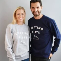 Funny Skiing Sweatshirt Jumper 'Getting Piste' Unisex Design -Fashion Clothing Store il fullxfull.1442161003 sb40