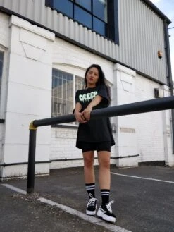 Glow In The Dark Creep Black Halloween T-Shirt -Fashion Clothing Store il fullxfull.1637674856 5t53