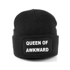 Queen Of Awkward Beanie Hat - Funny Beanie - Funny Hat