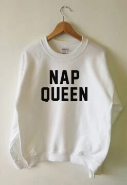 Nap Queen Sweatshirt Sweater Jumper High Quality WATER BASED PRINT Super Soft Fleece Lined Unisex Worldwide Ship Sleep Sleeping Naps Chill -Fashion Clothing Store il fullxfull.2202297367 tnk7