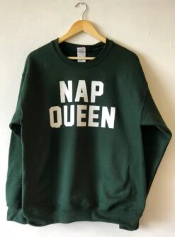 Nap Queen Sweatshirt Sweater Jumper High Quality WATER BASED PRINT Super Soft Fleece Lined Unisex Worldwide Ship Sleep Sleeping Naps Chill -Fashion Clothing Store il fullxfull.2202302881 4nl5