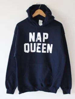 NAP QUEEN Hoodie Hooded Sweatshirt High Quality Water Based Print Soft Fleece Lined Unisex Worldwide Ship And Sizes Nap Sleep Lazy Rest -Fashion Clothing Store il fullxfull.2202328757 3f5r