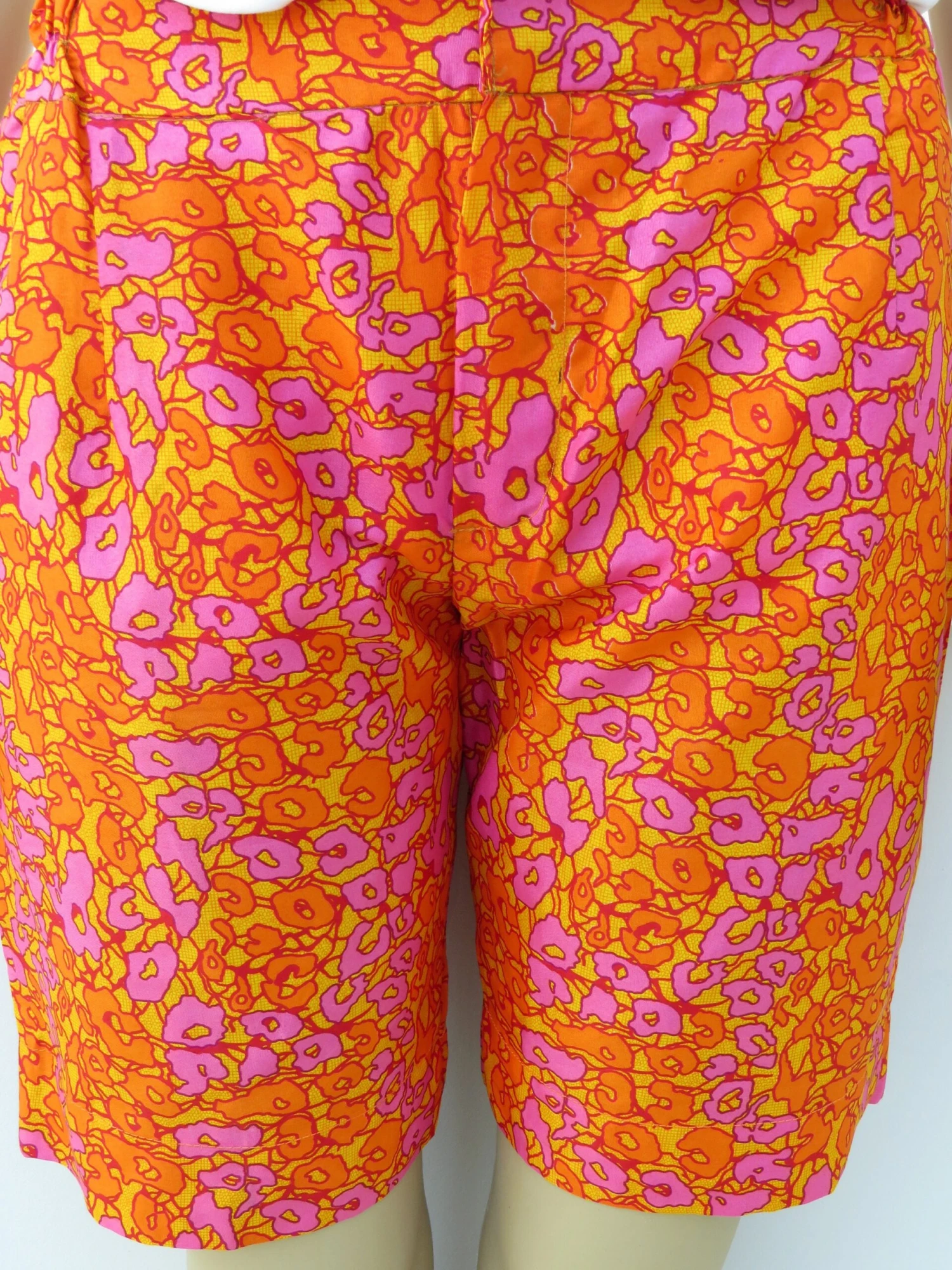 Ankara African Print Shorts Kente Pattern Size 12 3 Ankara African Print Shorts Kente Pattern Size 12 - Image 3