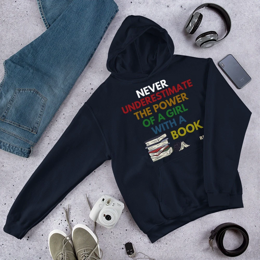 Retro Never Underestimate The Power Of A Girl With A Book RGB Hoodie RBG Quotes Shirt Feminist Hoodie Gift Inspirational Ruth Bader Ginsburg 5 Retro Never Underestimate The Power Of A Girl With A Book RGB Hoodie RBG Quotes Shirt Feminist Hoodie Gift Inspirational Ruth Bader Ginsburg - Image 5
