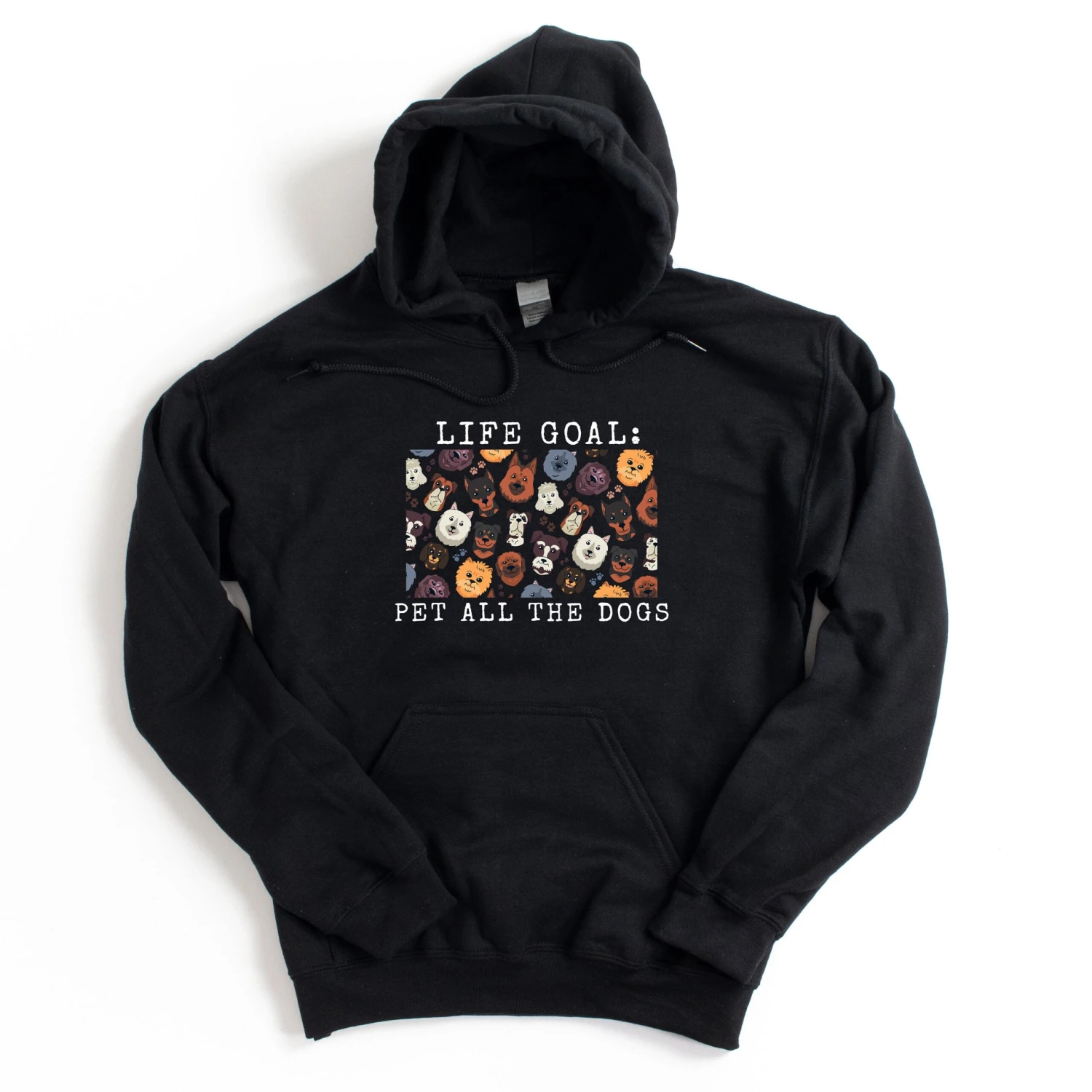 Life Goal Pet All The Dogs Hoodie - Funny Dog Hooded Sweater Top Hoody 3 Life Goal Pet All The Dogs Hoodie - Funny Dog Hooded Sweater Top Hoody - Image 3