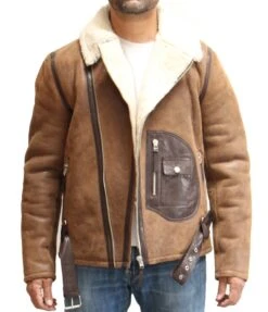 Mens Sheepskin Cross Zip Biker Jacket With Unique Patch Pocket Design And Waist Belt. Available In Black And Tan 12 Mens Sheepskin Cross Zip Biker Jacket With Unique Patch Pocket Design And Waist Belt. Available In Black And Tan -Fashion Clothing Store il fullxfull.2664928949 5cdt