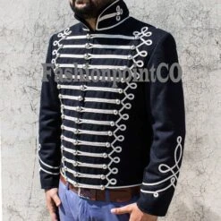 Mens Fashion Military Hussar Coat,Mens Steampunk Military Gothic Coat Style Officer Jacket -Fashion Clothing Store il fullxfull.2717750330 nh82