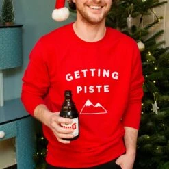 Funny Skiing Sweatshirt Jumper 'Getting Piste' Unisex Design -Fashion Clothing Store il fullxfull.2717895785 8ne4