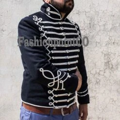 Mens Fashion Military Hussar Coat,Mens Steampunk Military Gothic Coat Style Officer Jacket -Fashion Clothing Store il fullxfull.2765429235 31f3