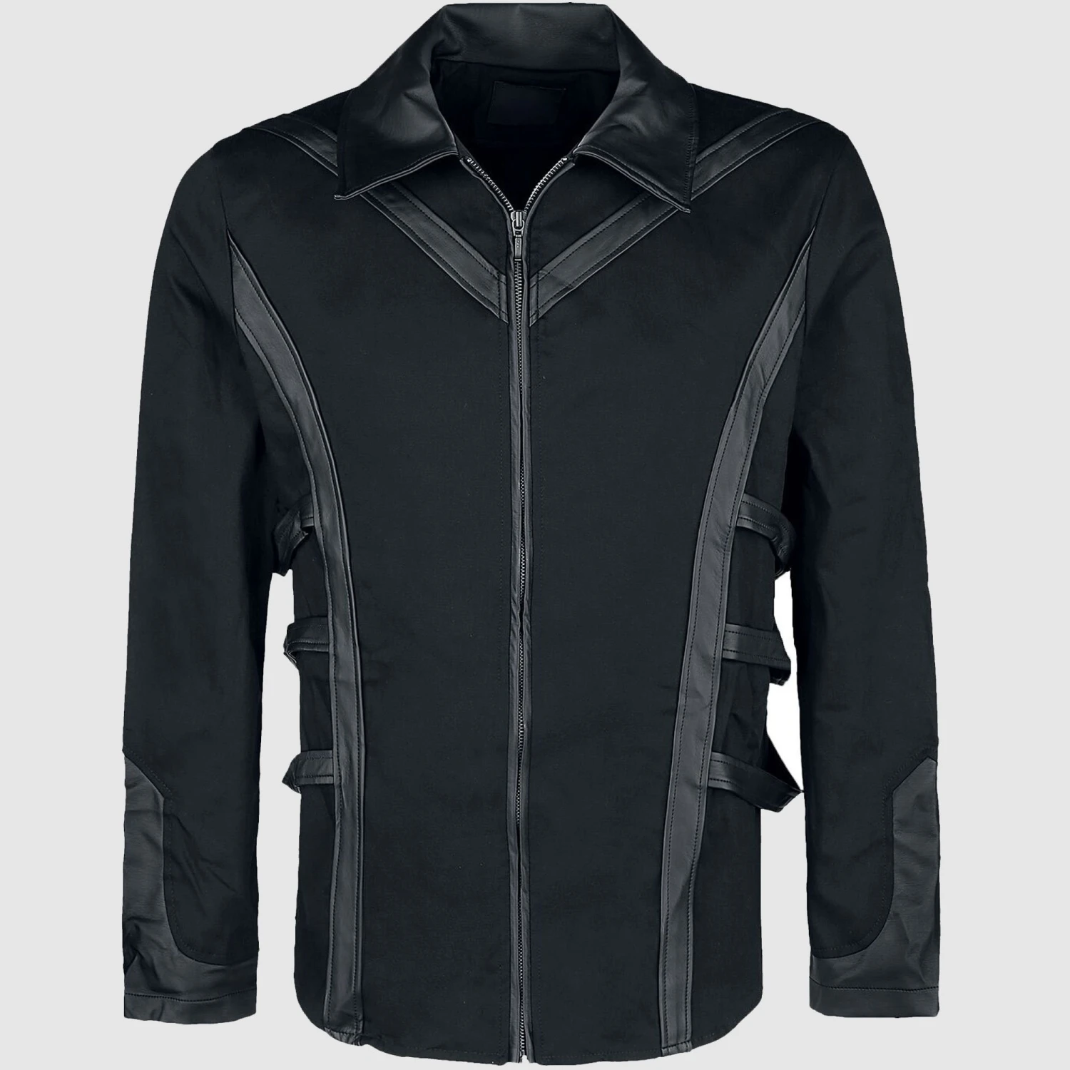 Men's Gothic Steampunk Style Jacket,Black Gothic Steampunk Jacket Faux Leather Design Jacket 1 Men's Gothic Steampunk Style Jacket,Black Gothic Steampunk Jacket Faux Leather Design Jacket