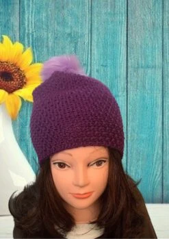 Blackberry Crochet Hat With Detachable Pom Pom 10 Blackberry Crochet Hat With Detachable Pom Pom -Fashion Clothing Store il fullxfull.2960999162 m29n