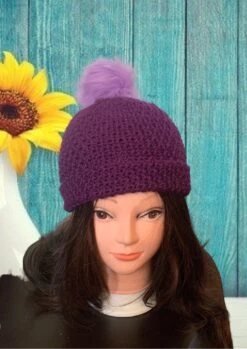 Blackberry Crochet Hat With Detachable Pom Pom 13 Blackberry Crochet Hat With Detachable Pom Pom -Fashion Clothing Store il fullxfull.3008704245 74d7