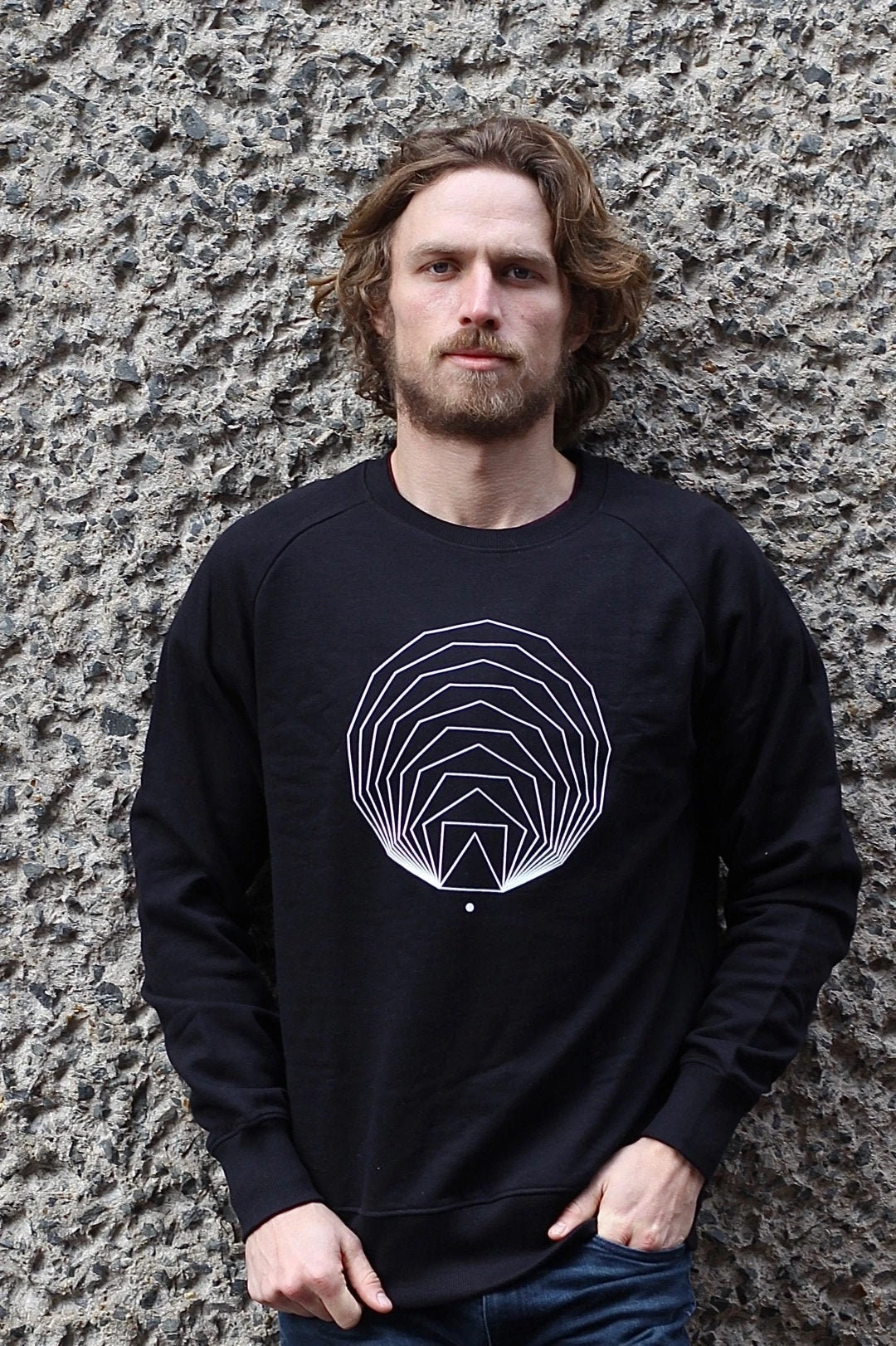 Black Geometric Sweatshirt, Sacred Geometry Jumper, Organic Cotton Sweater, Math Print Shirt, Black Graphic Sweatshirt 1 Black Geometric Sweatshirt, Sacred Geometry Jumper, Organic Cotton Sweater, Math Print Shirt, Black Graphic Sweatshirt