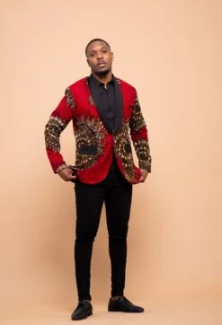 Colton Ankara Jacket For Men, Men's Blazer , Men's Fashion , African Men Print