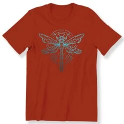 Dragonfly Neon Blue Men's Ladies T-shirt Abstract Dragonfly Top Nice Gift T-shirt -Fashion Clothing Store il fullxfull.3105414404 toan