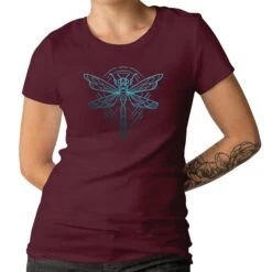 Dragonfly Neon Blue Men's Ladies T-shirt Abstract Dragonfly Top Nice Gift T-shirt -Fashion Clothing Store il fullxfull.3105414422 85rr
