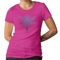 Dragonfly Neon Blue Men's Ladies T-shirt Abstract Dragonfly Top Nice Gift T-shirt -Fashion Clothing Store il fullxfull.3105414432 bvlx
