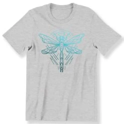Dragonfly Neon Blue Men's Ladies T-shirt Abstract Dragonfly Top Nice Gift T-shirt -Fashion Clothing Store il fullxfull.3153131711 jm53