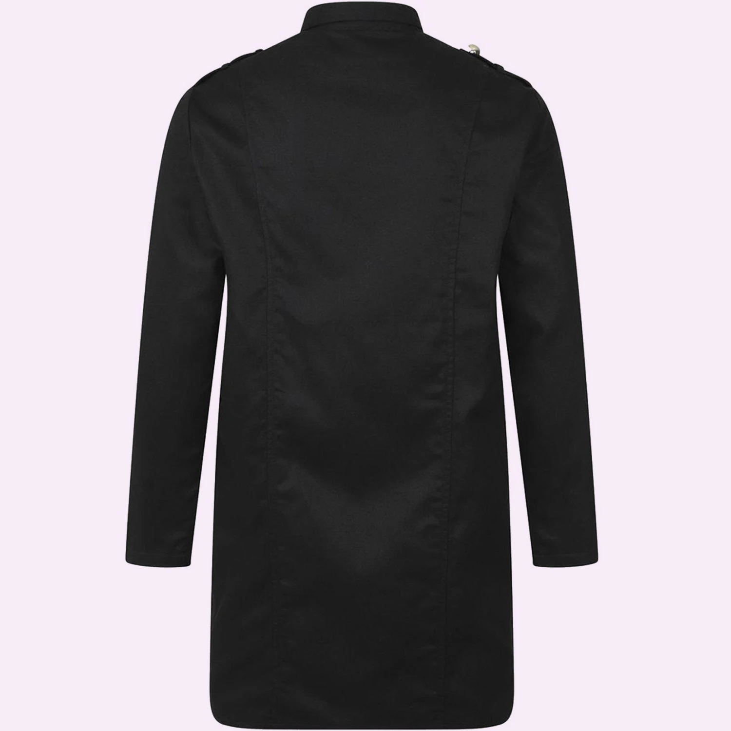 Mens Black Gothic Steampunk Front Braid Gentleman Coat,Mens Fashion Steampunk Jacket 2 Mens Black Gothic Steampunk Front Braid Gentleman Coat,Mens Fashion Steampunk Jacket - Image 2