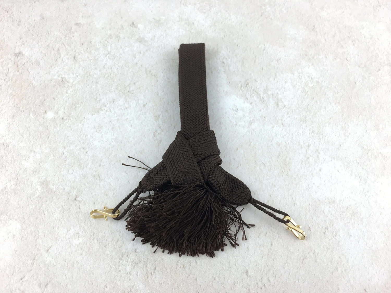 Japanese Haori Himo Cords Ties For Men, Brown, Vintage, For Haori Jacket Kimono 1 Japanese Haori Himo Cords Ties For Men, Brown, Vintage, For Haori Jacket Kimono