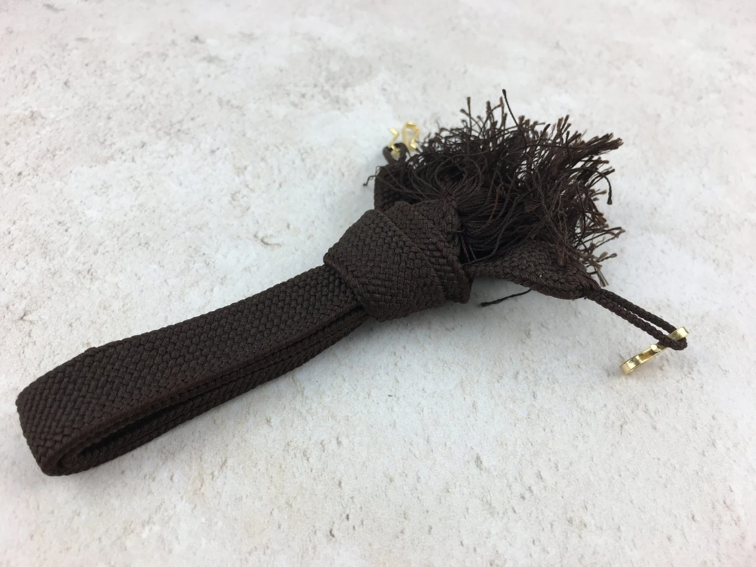 Japanese Haori Himo Cords Ties For Men, Brown, Vintage, For Haori Jacket Kimono 6 Japanese Haori Himo Cords Ties For Men, Brown, Vintage, For Haori Jacket Kimono - Image 6