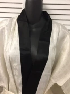 Short Robe Or Jacket Oriental Embossed Pattern In Cream Beige W/ Black Satin Trim Self Belt Side Pocket Never Worn Vintage Oriental Style 19 Short Robe Or Jacket Oriental Embossed Pattern In Cream Beige W/ Black Satin Trim Self Belt Side Pocket Never Worn Vintage Oriental Style -Fashion Clothing Store il fullxfull.3216663596 s4hs