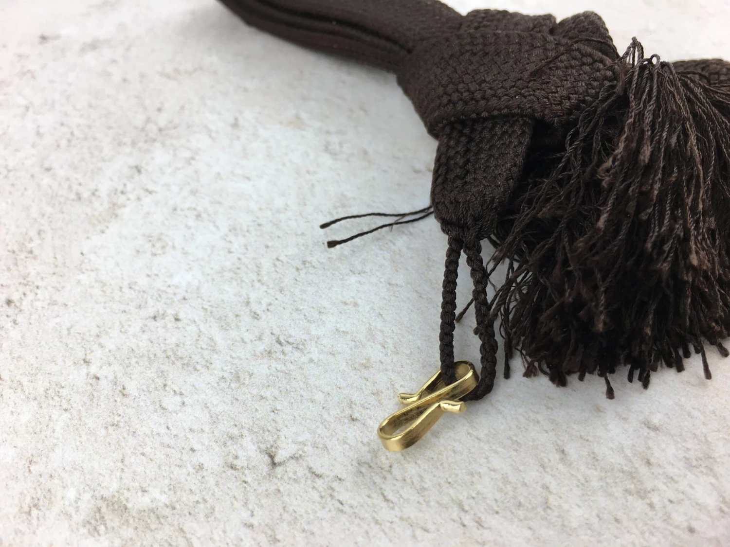 Japanese Haori Himo Cords Ties For Men, Brown, Vintage, For Haori Jacket Kimono 2 Japanese Haori Himo Cords Ties For Men, Brown, Vintage, For Haori Jacket Kimono - Image 2