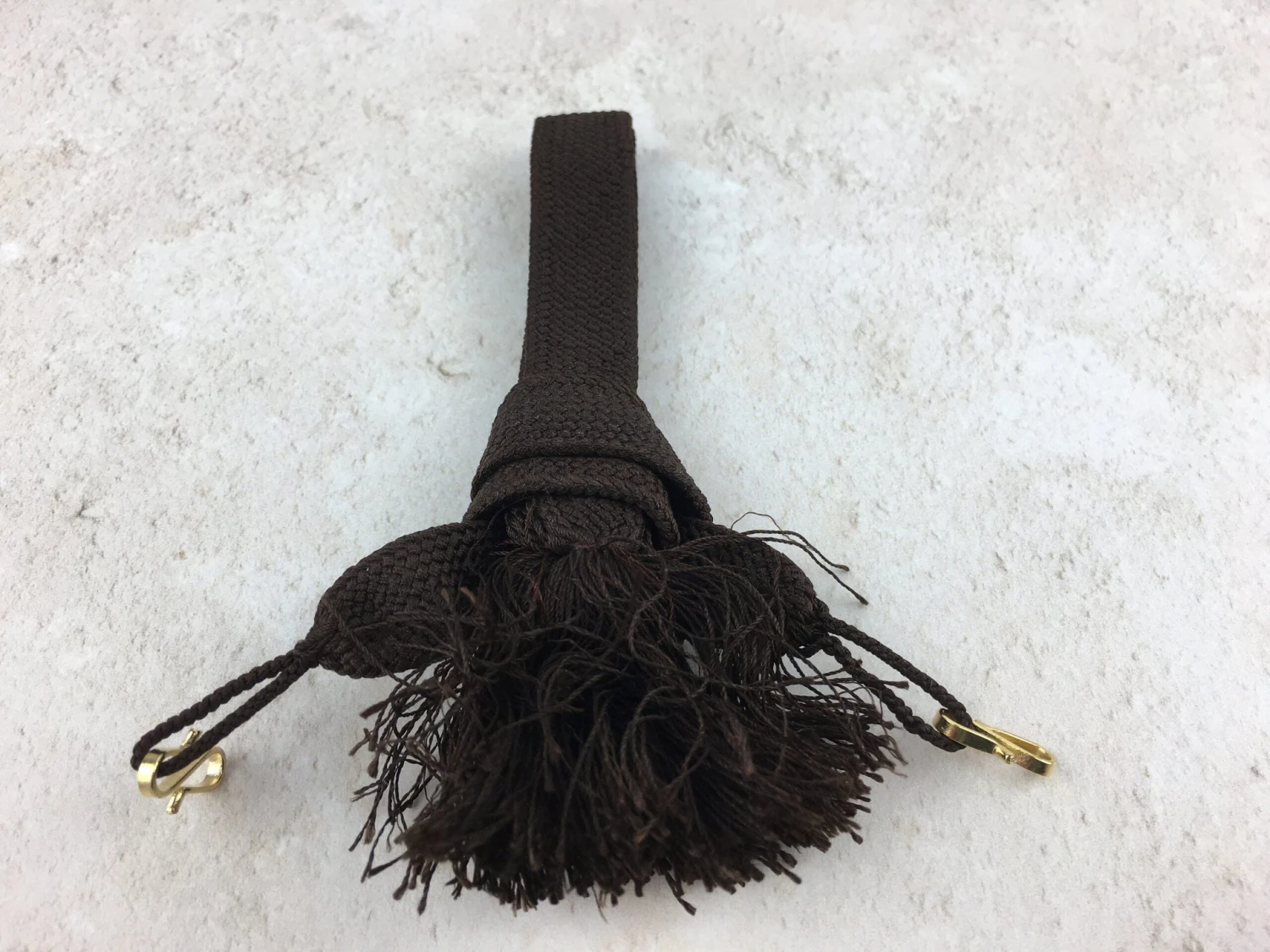 Japanese Haori Himo Cords Ties For Men, Brown, Vintage, For Haori Jacket Kimono 5 Japanese Haori Himo Cords Ties For Men, Brown, Vintage, For Haori Jacket Kimono - Image 5