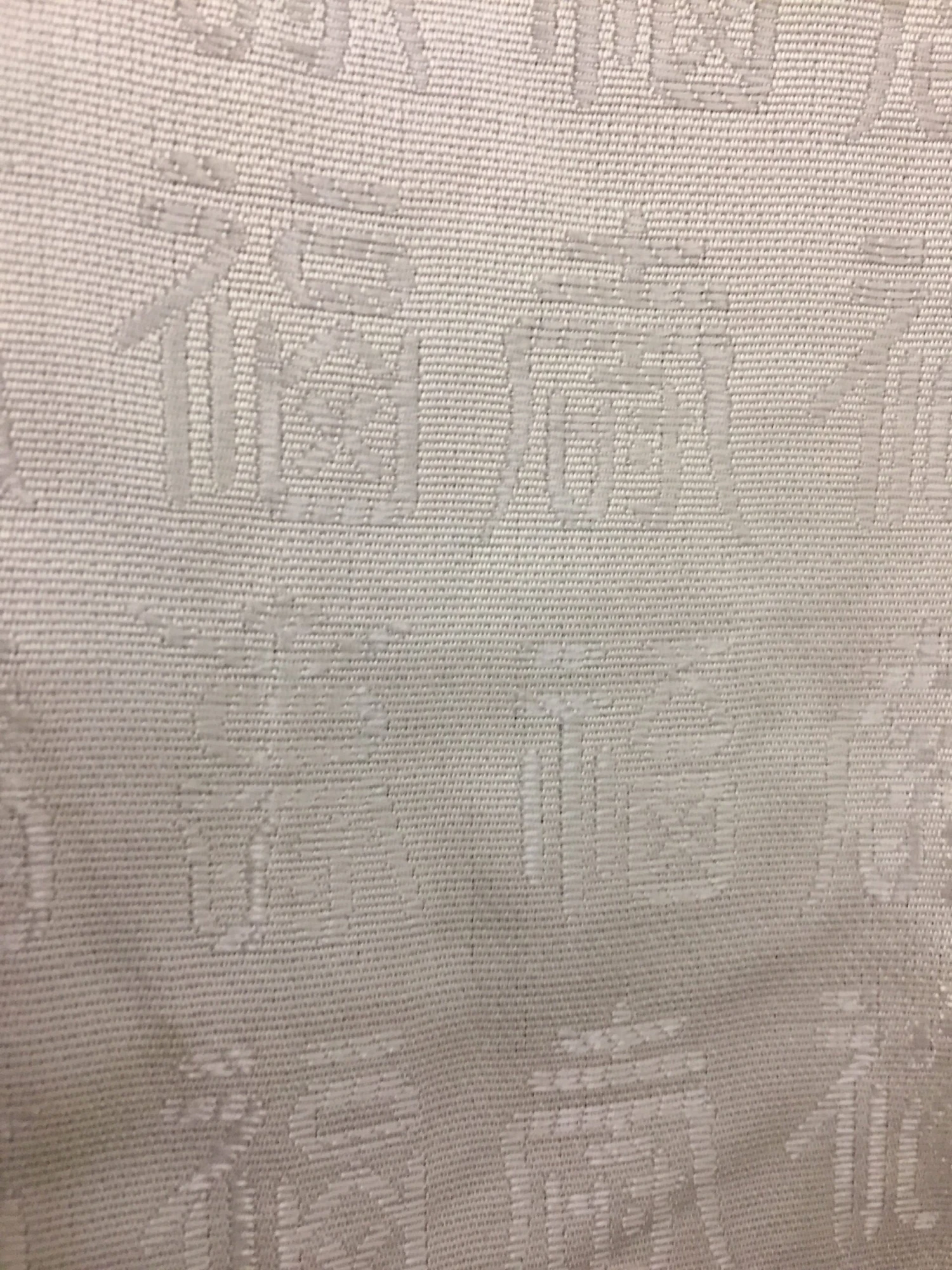 Short Robe Or Jacket Oriental Embossed Pattern In Cream Beige W/ Black Satin Trim Self Belt Side Pocket Never Worn Vintage Oriental Style 6 Short Robe Or Jacket Oriental Embossed Pattern In Cream Beige W/ Black Satin Trim Self Belt Side Pocket Never Worn Vintage Oriental Style - Image 6