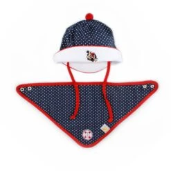 Girls Sun Hat And Bib Set/Baby Girl Gift Set/Baby Girl Anchor Hat And Bib/Newborn Baby Girl Gift Set/Girls Sun Hat/Girls Sun Visor Hat