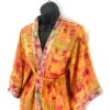 UK S/M. Luxury Reversible Silk Kimono Robe With Deep Pockets. A Perfect Dressing Gown, Bath Robe, Duster Jacket. SKU:725-3849