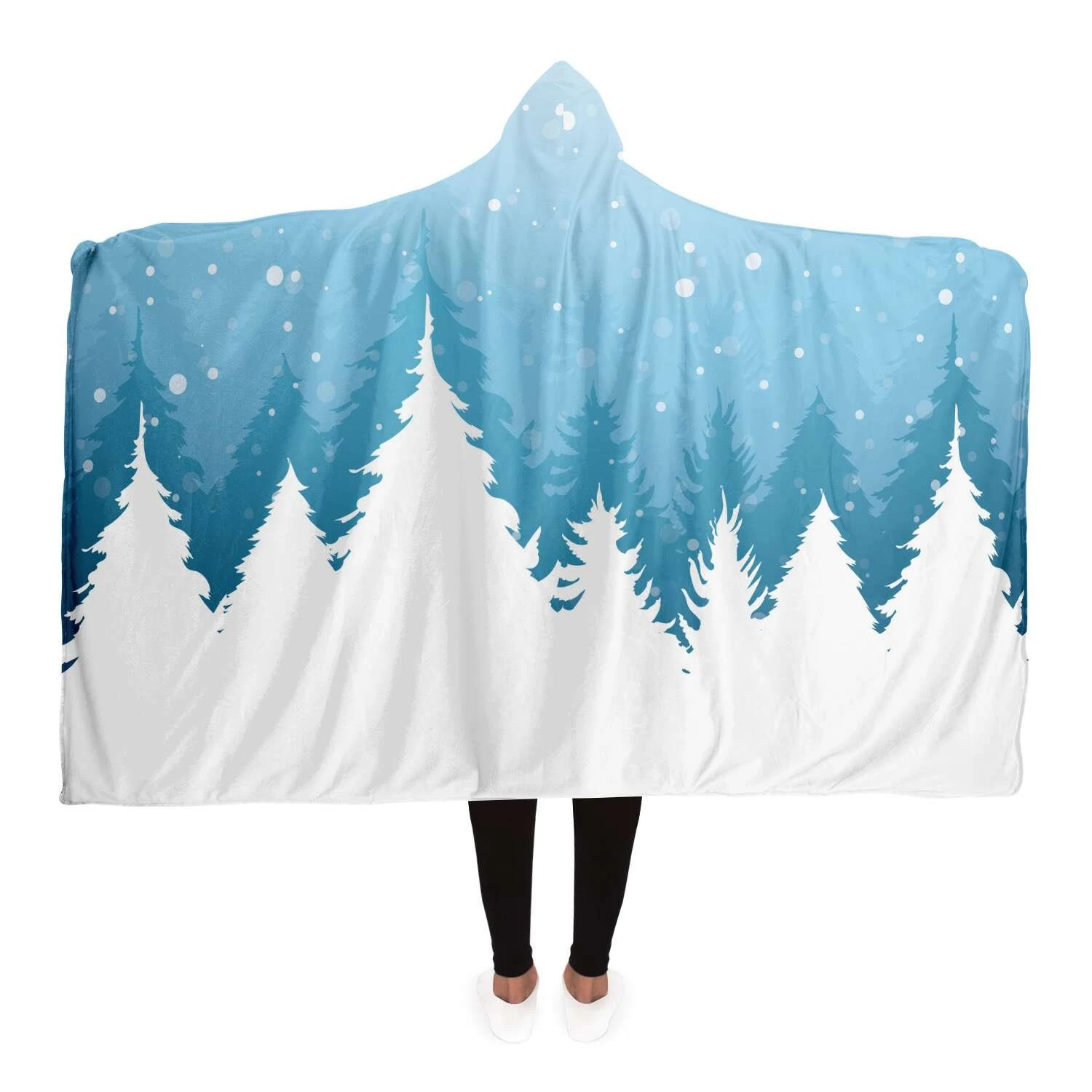 Christmas Trees Blanket Hoodie - Winter Gift For Christmas, Cozy Blanket For Friends And Family, Christmas Movie Watching Blanket Soft 1 Christmas Trees Blanket Hoodie - Winter Gift For Christmas, Cozy Blanket For Friends And Family, Christmas Movie Watching Blanket Soft