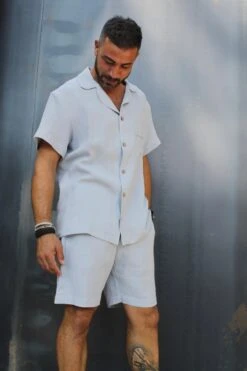 Organic Linen Men's Pajama Set / Mens Gift Pajamas / Dallas Linen Men's Pajamas / Monogram Pajamas.