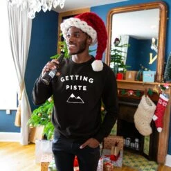 Funny Skiing Sweatshirt Jumper 'Getting Piste' Unisex Design -Fashion Clothing Store il fullxfull.3406754626 4lbx