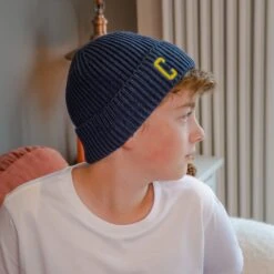 Personalised Embroidered Initial 'College' Children's Beanie Hat -Fashion Clothing Store il fullxfull.3445313498 cgoe