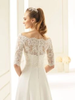 Boho Wedding Bolero, Woodland Wedding, Lace Wedding Top, Bridal Weddingjacket In Light Ivory