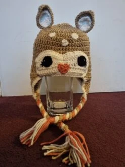 Little Deer Crochet Hat , Handmade Woodland Animal Theme Beanie , Perfect Gift At Any Age -Fashion Clothing Store il fullxfull.3479482110 eeif