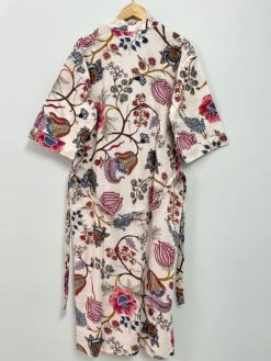 Cotton White Fruit Printed Kimono Robes, Soft & Comfortable Bath Robes, Nightdress, Bath Kimono,Wrap Dress,free Size Kimono,house Coat Robe -Fashion Clothing Store il fullxfull.3502381544 3m11