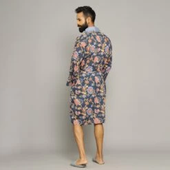 Cotton Printed Mens Bathrobe ,floral Print, 100% Soft Cotton , Dressing Gown , Kimonorobe , Boho Robe ,resort Wear. -Fashion Clothing Store il fullxfull.3538744129 in64