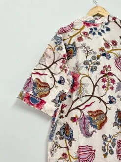 Cotton White Fruit Printed Kimono Robes, Soft & Comfortable Bath Robes, Nightdress, Bath Kimono,Wrap Dress,free Size Kimono,house Coat Robe -Fashion Clothing Store il fullxfull.3550018931 ixtn