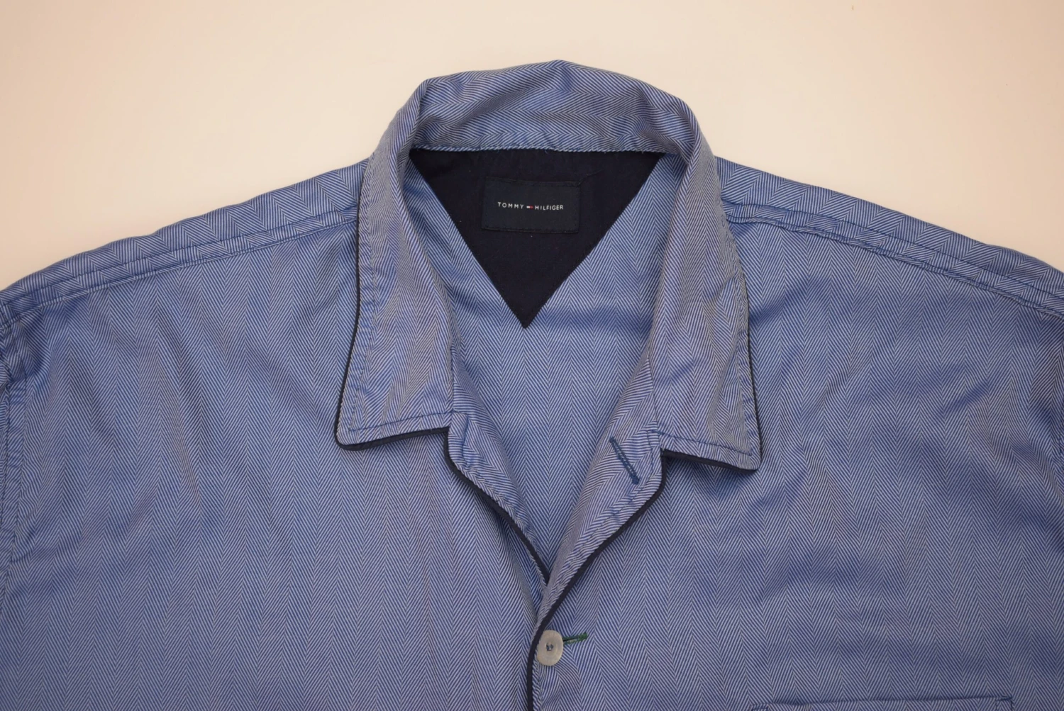 Tommy Hilfiger Pajama Set / Mens Size UK 42 EU 52 L / Man Pajamas Shirt & Pants / Blue Men Sleepwear 6 Tommy Hilfiger Pajama Set / Mens Size UK 42 EU 52 L / Man Pajamas Shirt & Pants / Blue Men Sleepwear - Image 6