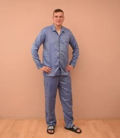 Tommy Hilfiger Pajama Set / Mens Size UK 42 EU 52 L / Man Pajamas Shirt & Pants / Blue Men Sleepwear 12 Tommy Hilfiger Pajama Set / Mens Size UK 42 EU 52 L / Man Pajamas Shirt & Pants / Blue Men Sleepwear -Fashion Clothing Store il fullxfull.3634280077 50kc