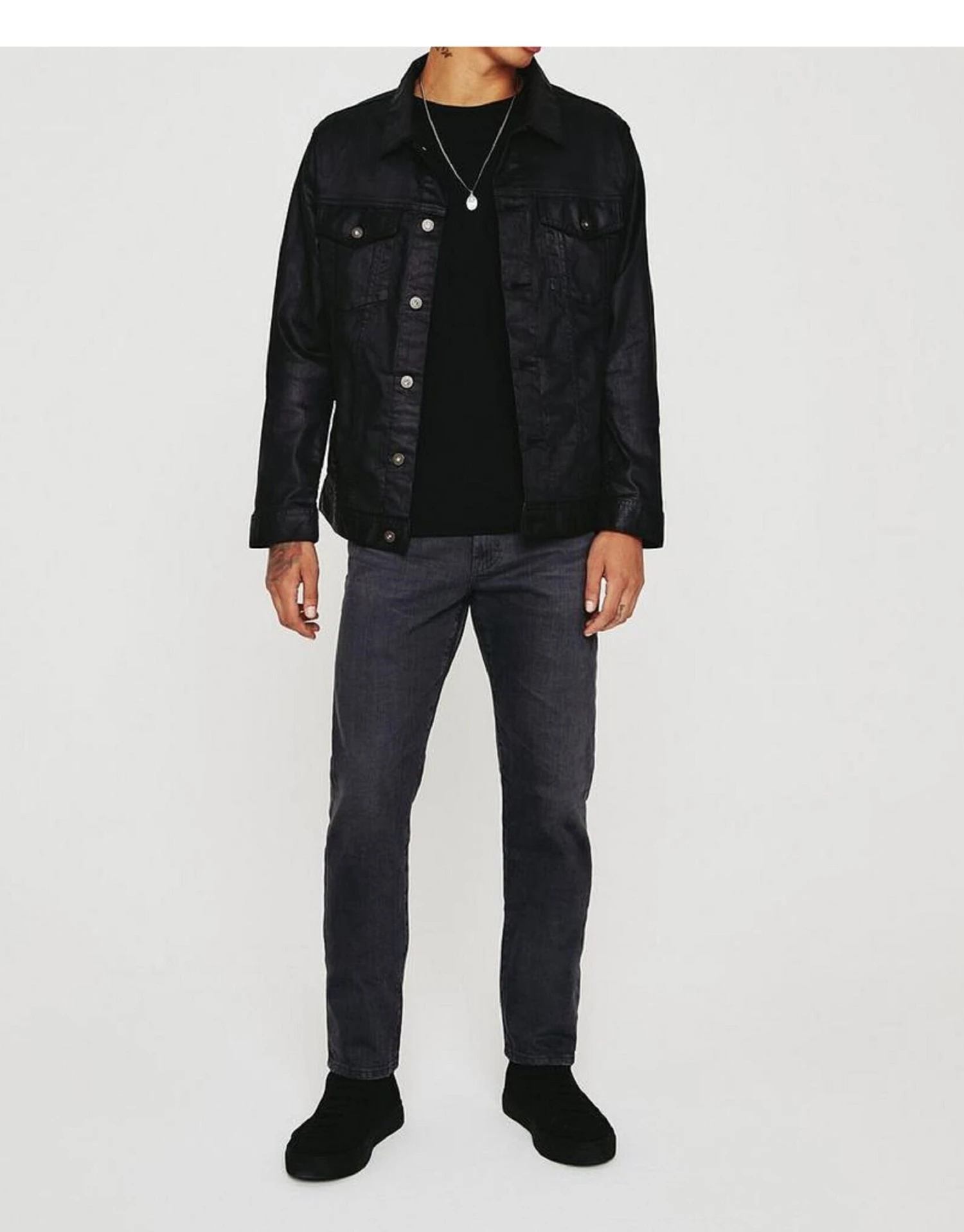 Men's Leather Trucker JacketDenim Jacketstyle Soft Sheep Leather High Quality Leather Biker Jacket Rider Jacket Light Weight Jacket 5 Men's Leather Trucker JacketDenim Jacketstyle Soft Sheep Leather High Quality Leather Biker Jacket Rider Jacket Light Weight Jacket - Image 5