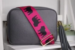 British Bulldog Bag Strap, English Bulldog Gift, Handmade Crossbody Bag Strap,, Replacement Shoulder Bag Strap, Extra Long Bag Strap