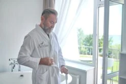 Man Dressing Gown, Men's Terry Bathrobe, Personalised Bathrobe For Him, Gifts For Him, Father's Day Gift, Terry Bathrobe, Monogram Bathrobe